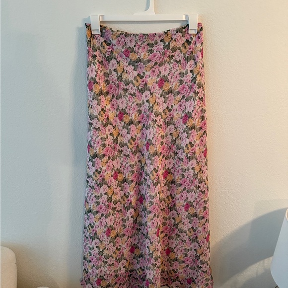 Princess Polly Floral Maxi Skirt - Pink and Purple - Picture 3 of 4